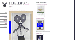 Desktop Screenshot of feilforlag.no
